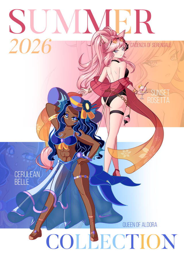 Layout and pink character was done by me