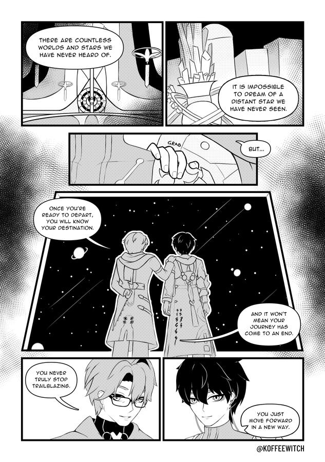 Page 3. Done for the Honkai Star Rail RNG Zine