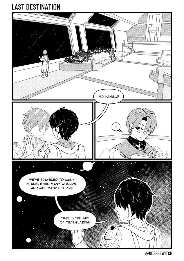 Page 1. Done for the Honkai Star Rail RNG Zine